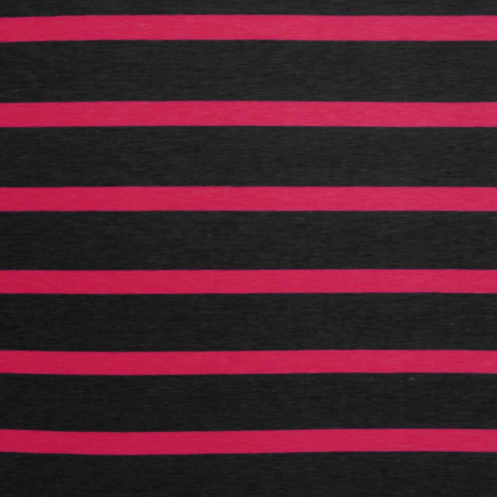 Rokaroo Headband - Black with Pink Stripes