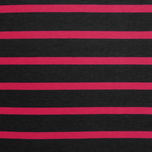 Rokaroo Frē Headband - Black with Pink Stripes