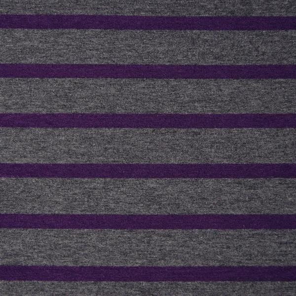 Rokaroo Frē Headband - Grey with Purple Stripes