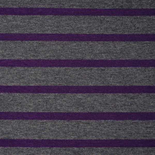 Rokaroo Headband - Grey with Purple Stripes